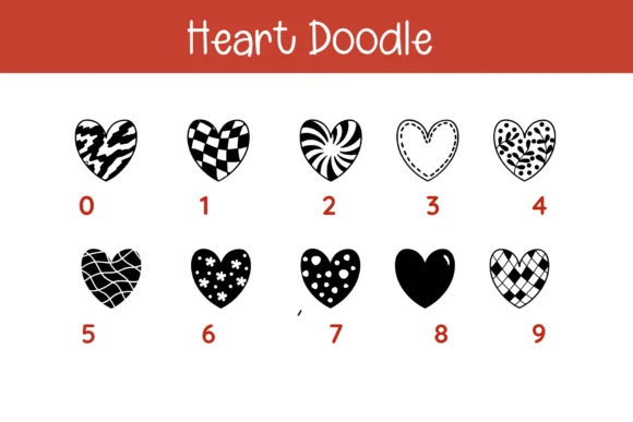 Heart Doodle by Pui Art — Dingbats Font — thumbnail 4