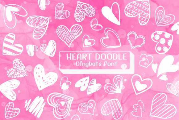 Heart Doodle by Ketsarin — Dingbats Font — thumbnail 8