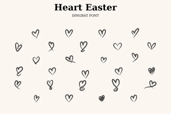 Heart Easter by CraftedType Studio — Dingbats Font