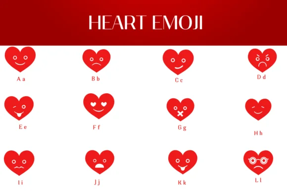 Heart Emoji by Heartcraft Atelier — Dingbats Font — thumbnail 2