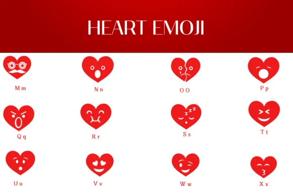 Heart Emoji by Heartcraft Atelier — Dingbats Font — thumbnail 3