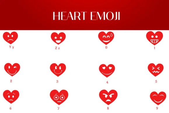 Heart Emoji by Heartcraft Atelier — Dingbats Font — thumbnail 4