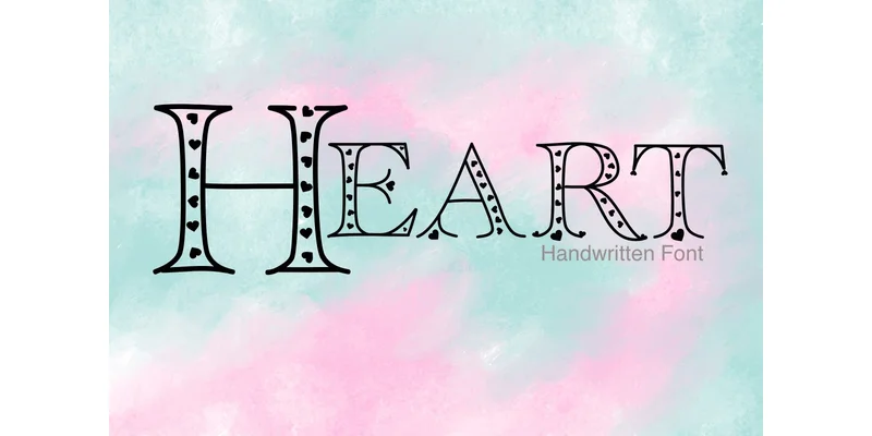 Heart Font by PeamCreations by PeamCreations — Decorative Font