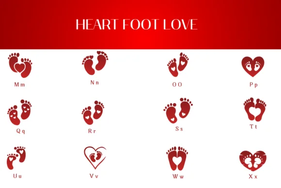 Heart Foot Love by Heartcraft Atelier — Dingbats Font — thumbnail 3