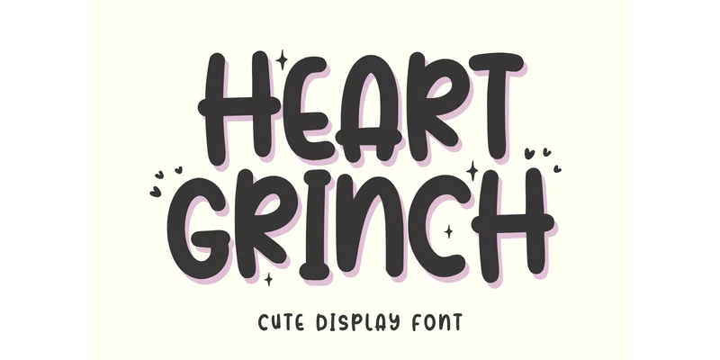 Heart Grinch Font by Minimalist Eyes — Display Font