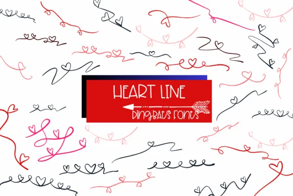 Heart Line by Sirinart — Dingbats Font