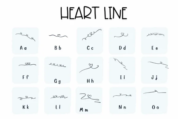 Heart Line by Sirinart — Dingbats Font — thumbnail 2