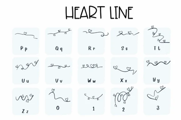 Heart Line by Sirinart — Dingbats Font — thumbnail 3