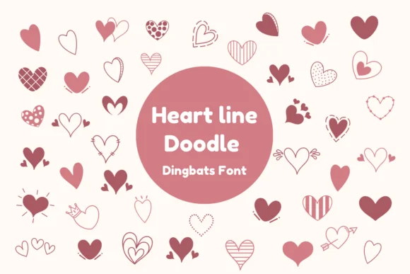 Heart Line by Nun Sukhwan — Dingbats Font