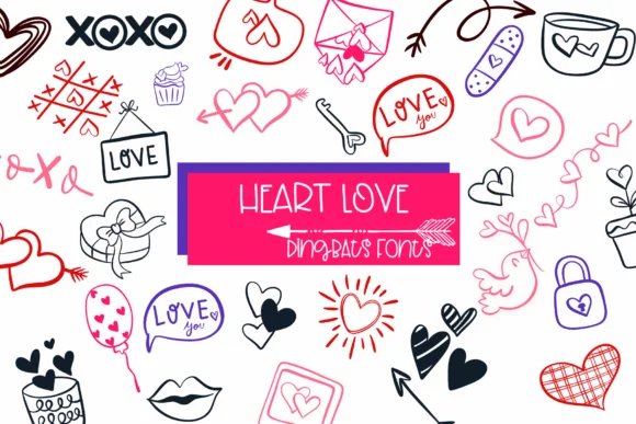 Heart Love by Sirinart — Dingbats Font