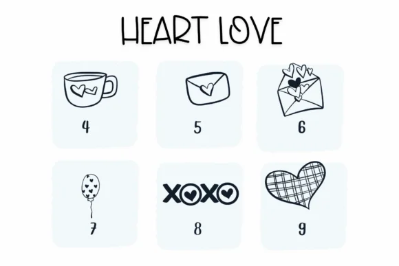 Heart Love by Sirinart — Dingbats Font — thumbnail 4