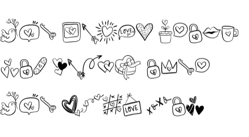 Heart Love by Sirinart — Dingbats Font — thumbnail 8