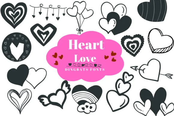 Heart Love by Suphitchaya — Dingbats Font