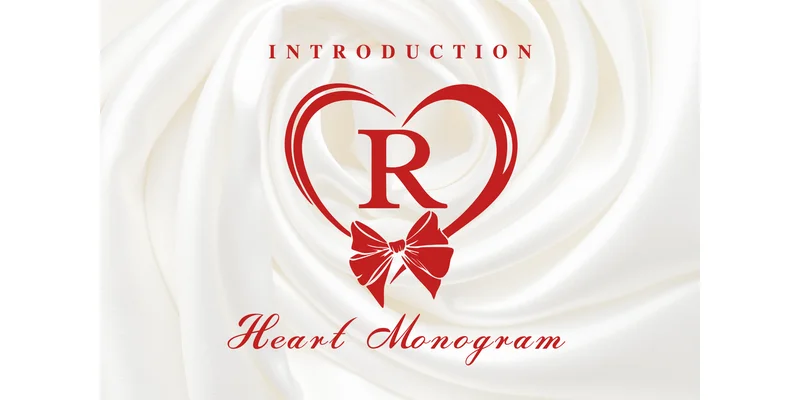 Heart Monogram Font by Pui Art by Pui Art — Decorative Font