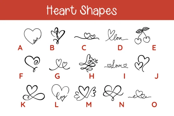 Heart Shapes by Pui Art — Dingbats Font — thumbnail 2