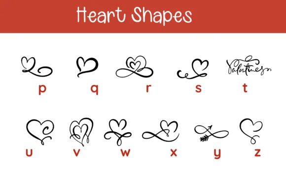 Heart Shapes by Pui Art — Dingbats Font — thumbnail 5