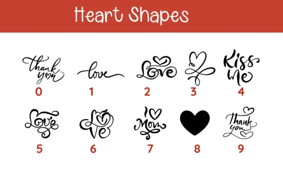 Heart Shapes by Pui Art — Dingbats Font — thumbnail 6