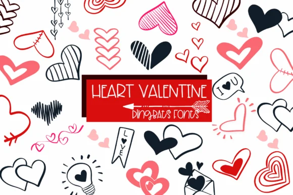 Heart Valentine by Sirinart — Dingbats Font