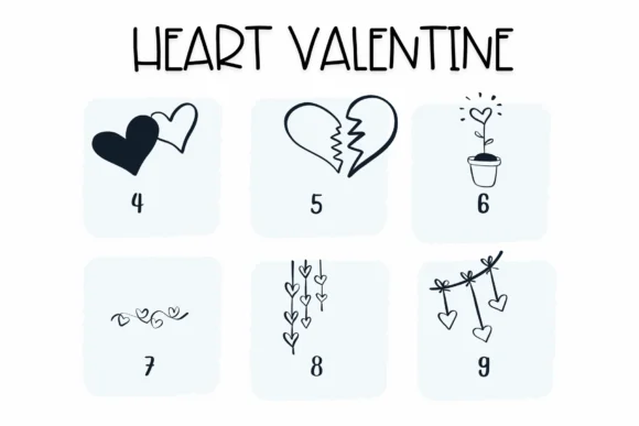 Heart Valentine by Sirinart — Dingbats Font — thumbnail 4