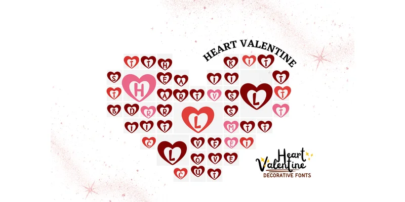 Heart Valentine Font by PraewDesigns by PraewDesigns — Decorative Font