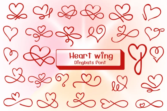 Heart Wing by Ketsarin — Dingbats Font