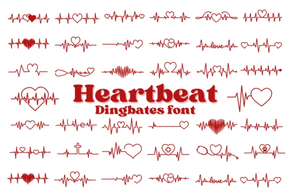 Heartbeat by Chonada — Dingbats Font