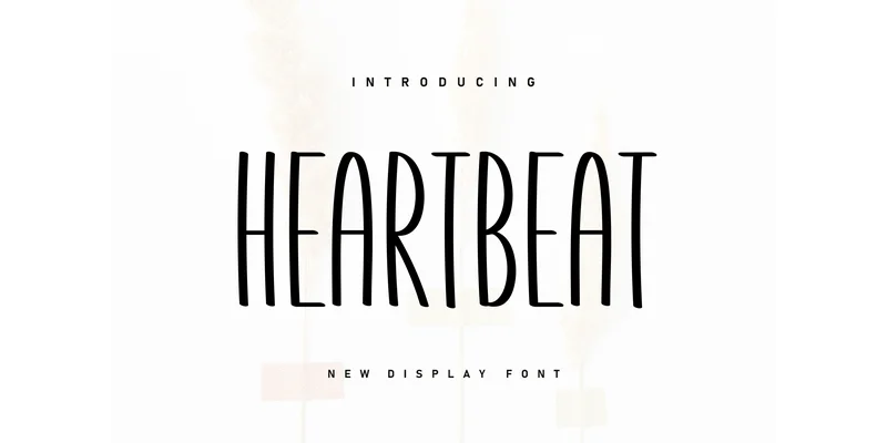 Heartbeat Font by KC Production — Display Font