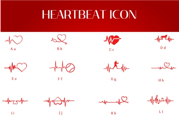 Heartbeat Icon by Heartcraft Atelier — Dingbats Font — thumbnail 2