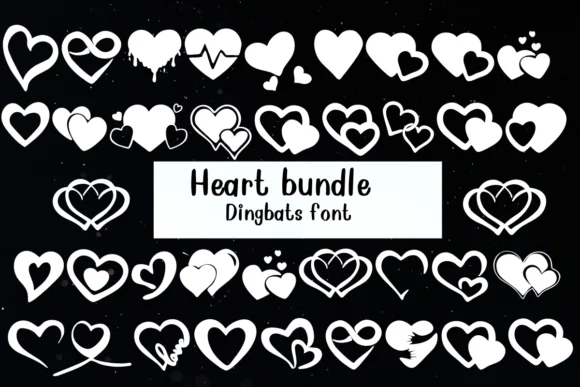 Hearts Bundle by Nongyao — Dingbats Font