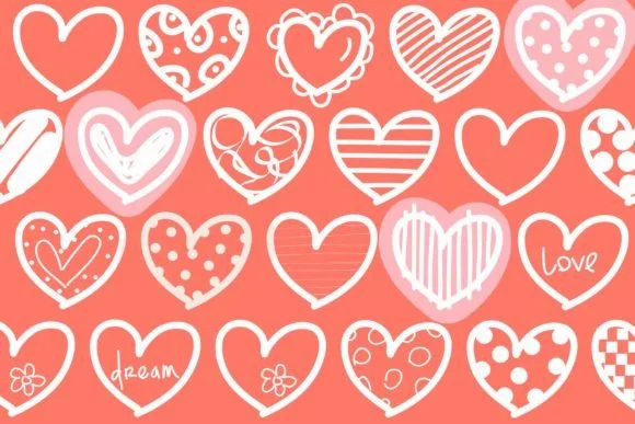 Hearts Dingbats by Carolina Mejia — Dingbats Font — thumbnail 3