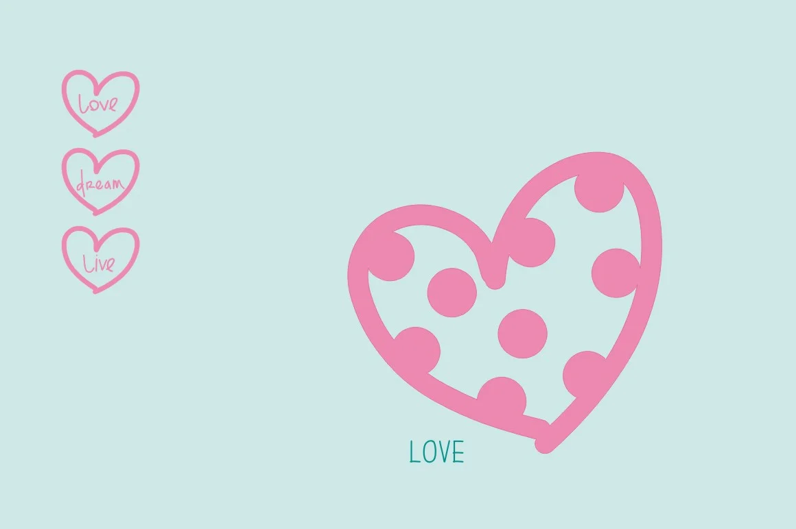 Hearts Dingbats by Carolina Mejia — Dingbats Font — thumbnail 6