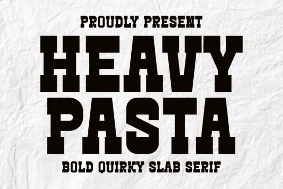 Heavy Pasta by Intype Studio — Slab Serif Font