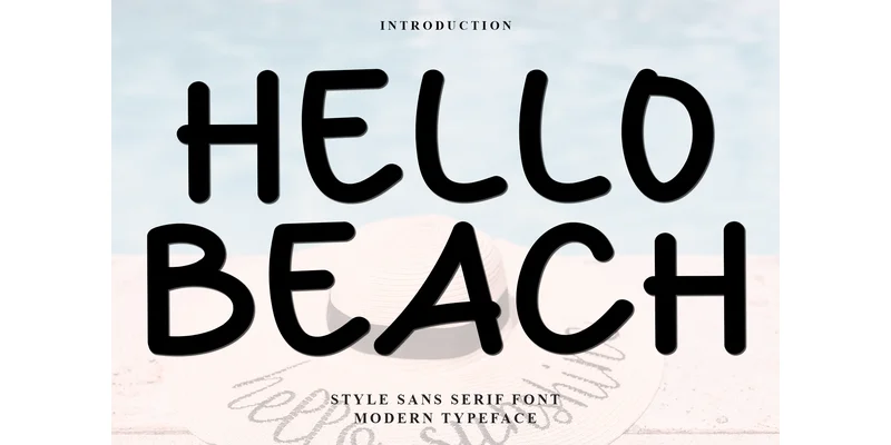 Hello Beach Font by PiPi Creative — Display Font