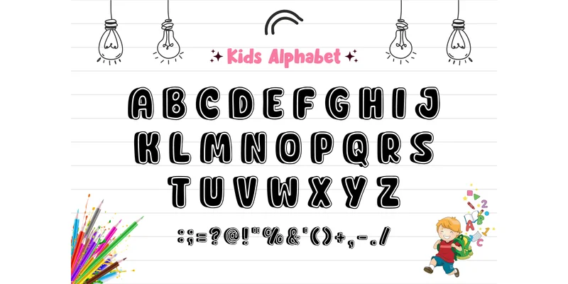 Hello Birthday Font by anamalmusyaffaCreative by anamalmusyaffaCreative — Display Font — thumbnail 4
