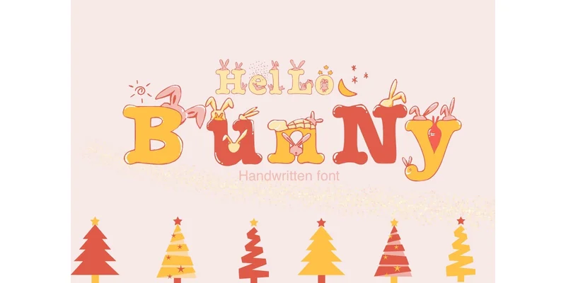 Hello Bunny Font by PeamCreations by PeamCreations — Decorative Font