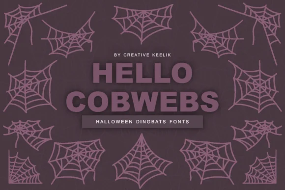 Hello Cobwebs by Creative Keelik — Dingbats Font