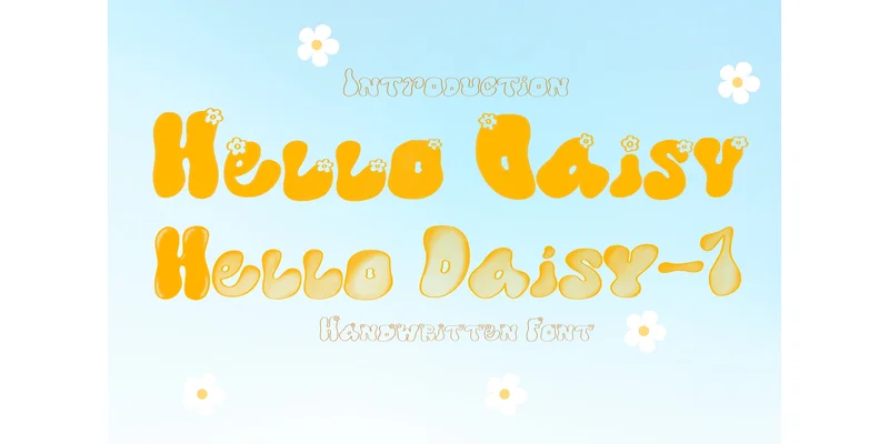 Hello Daisy Font by PeamCreations — Display Font