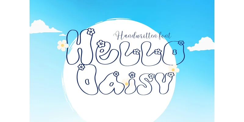 Hello Daisy Font by PeamCreations — Display Font — thumbnail 2