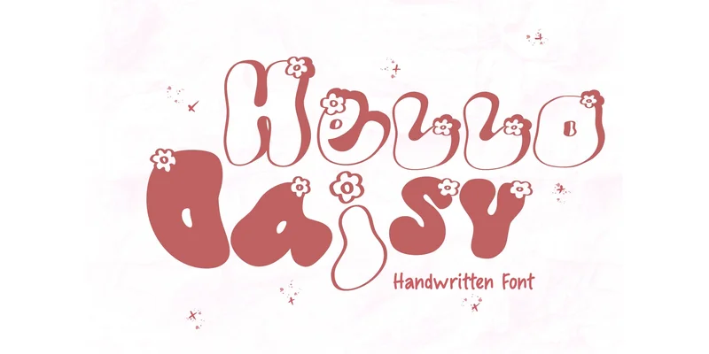 Hello Daisy Font by PeamCreations by PeamCreations — Decorative Font