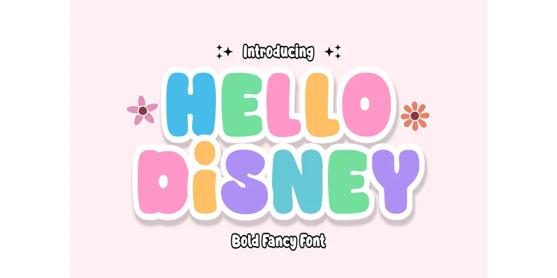 Hello Disney Font by anamalmusyaffaCreative by anamalmusyaffaCreative β Display Font