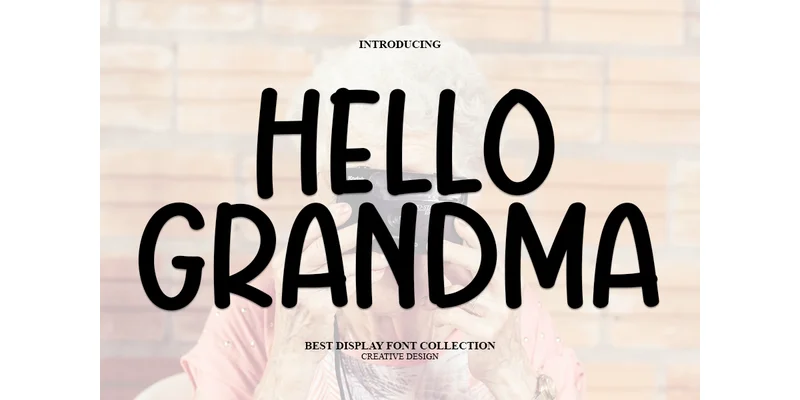 Hello Grandma Font by PAYJHOshop — Display Font
