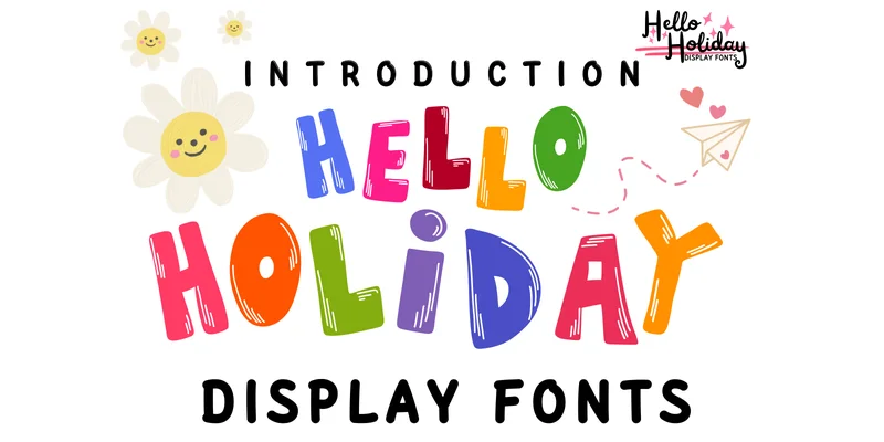 Hello Holiday Font by PraewDesigns — Display Font