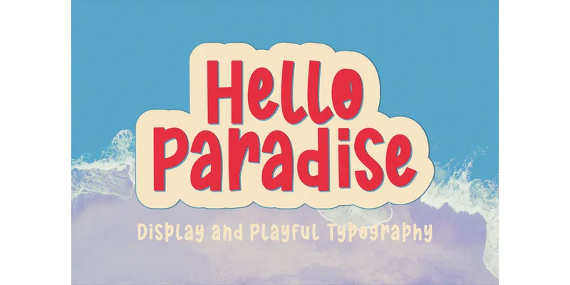 Hello Paradise Font by Yusa Creative — Sans Serif Font