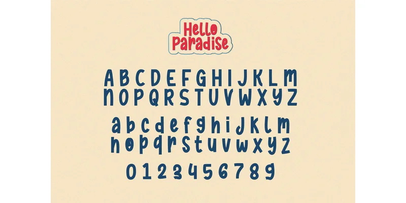 Hello Paradise Font by Yusa Creative — Sans Serif Font — thumbnail 3