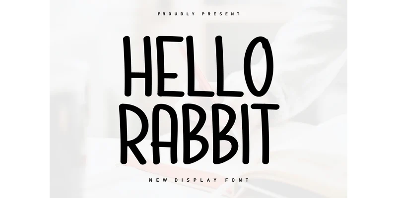 Hello Rabbit Font by Berkah Shop — Display Font