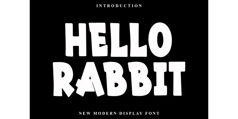 Hello Rabbit Font by PiPi Creative — Display Font