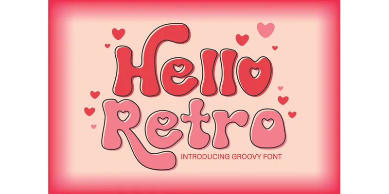 Hello Retro Font by SVG Bloom — Display Font