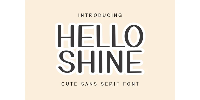 Hello Shine Font by Letterayu — Sans Serif Font