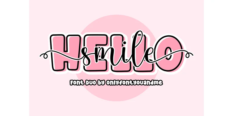 Hello Smile Font by onlyfontyouandme — Display Font