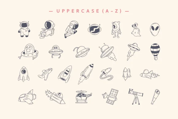 Hello Space by Rizkky (7NTypes) — Dingbats Font — thumbnail 2